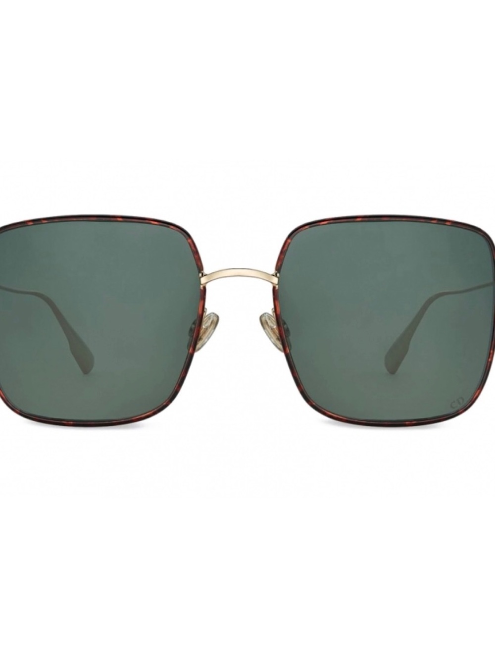 Christian Dior Stellaire Tortoise Square Sunglasses with Dark Lenses